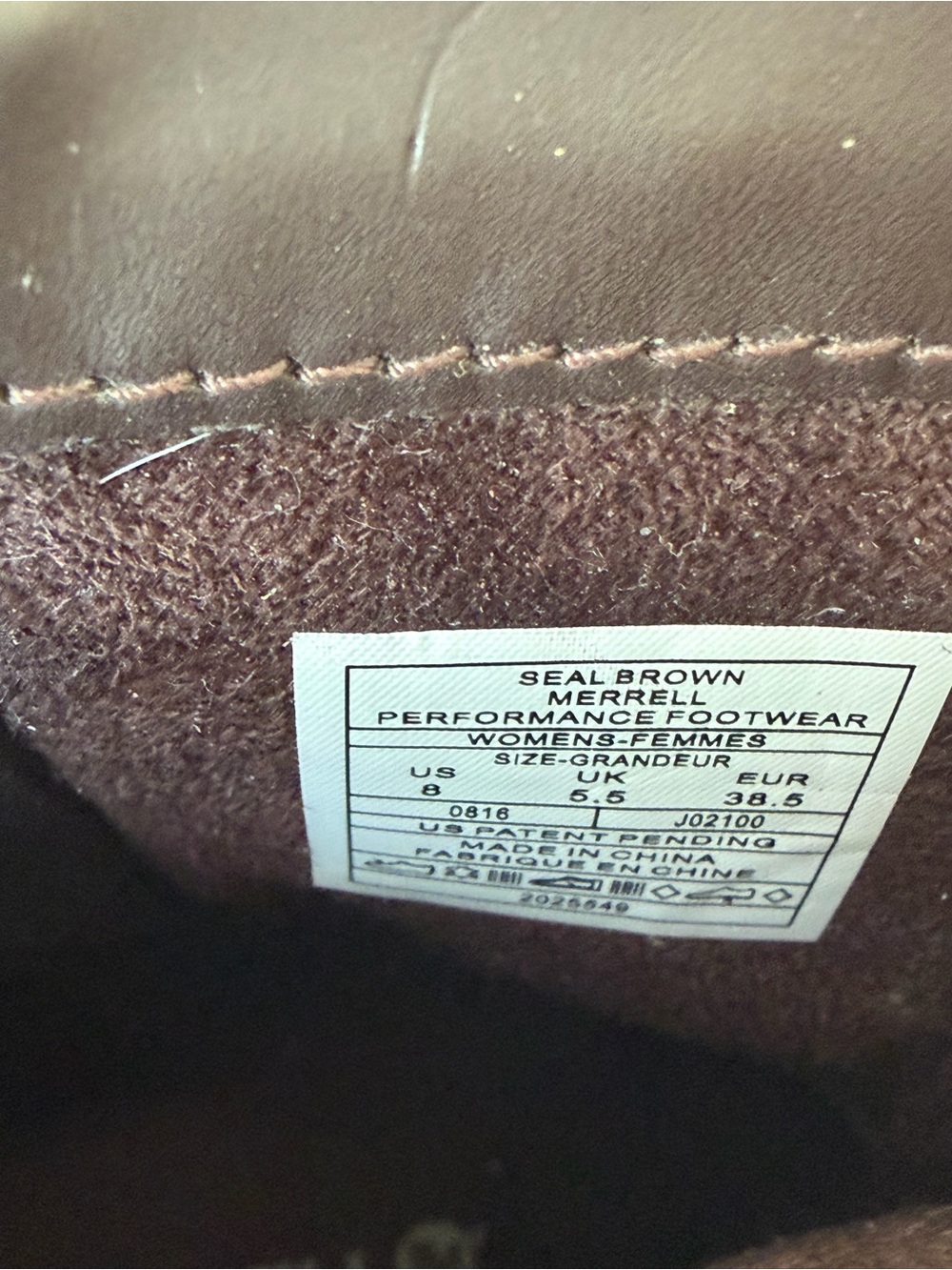 Merrell Women's Brown Leather & Suede Waterproof Mid-Calf Boots - Picture 6 of 6